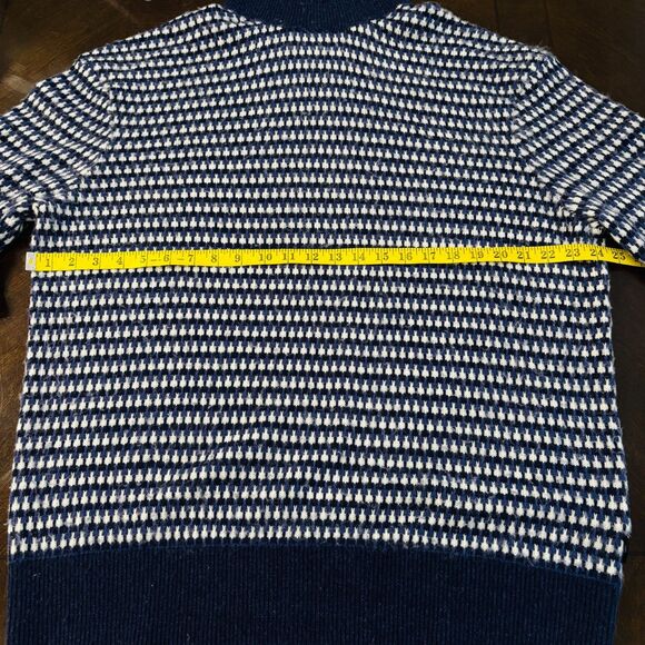 Ted Baker Mens 6 Riber Chunky Roll Neck Wool Blend Sweater Bird Eye Knit XXL - Picture 8 of 10